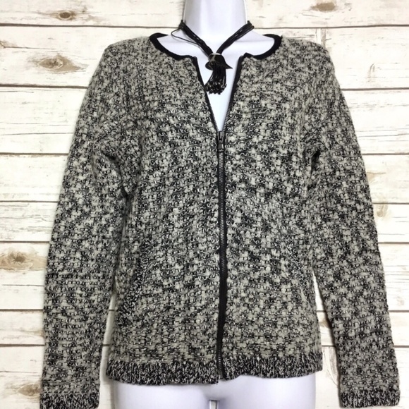 Wool Blend Knit Cardigan Sweater Ann Taylor LOFT - Picture 3 of 8